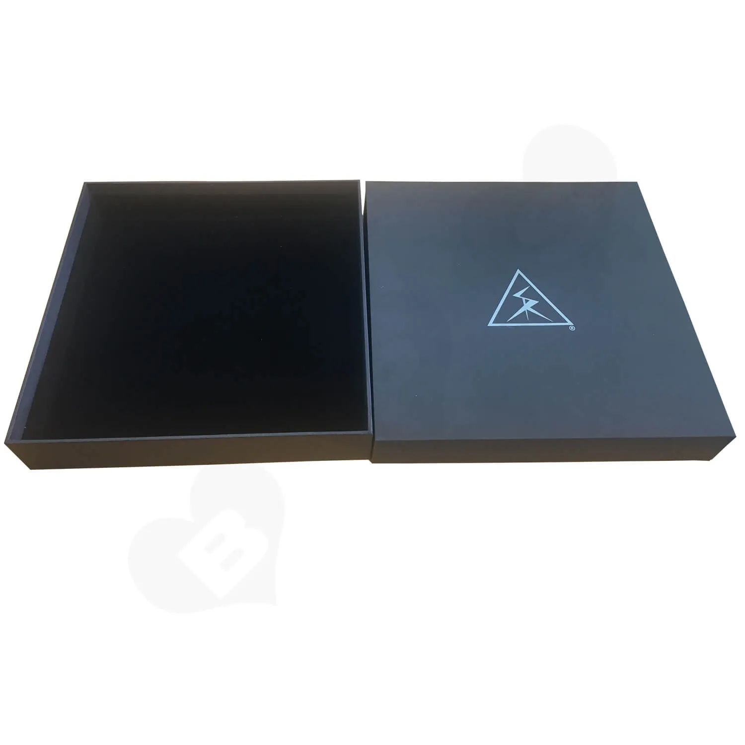 Custom POWER CABLES Textured Rigid Black box Side View 3
