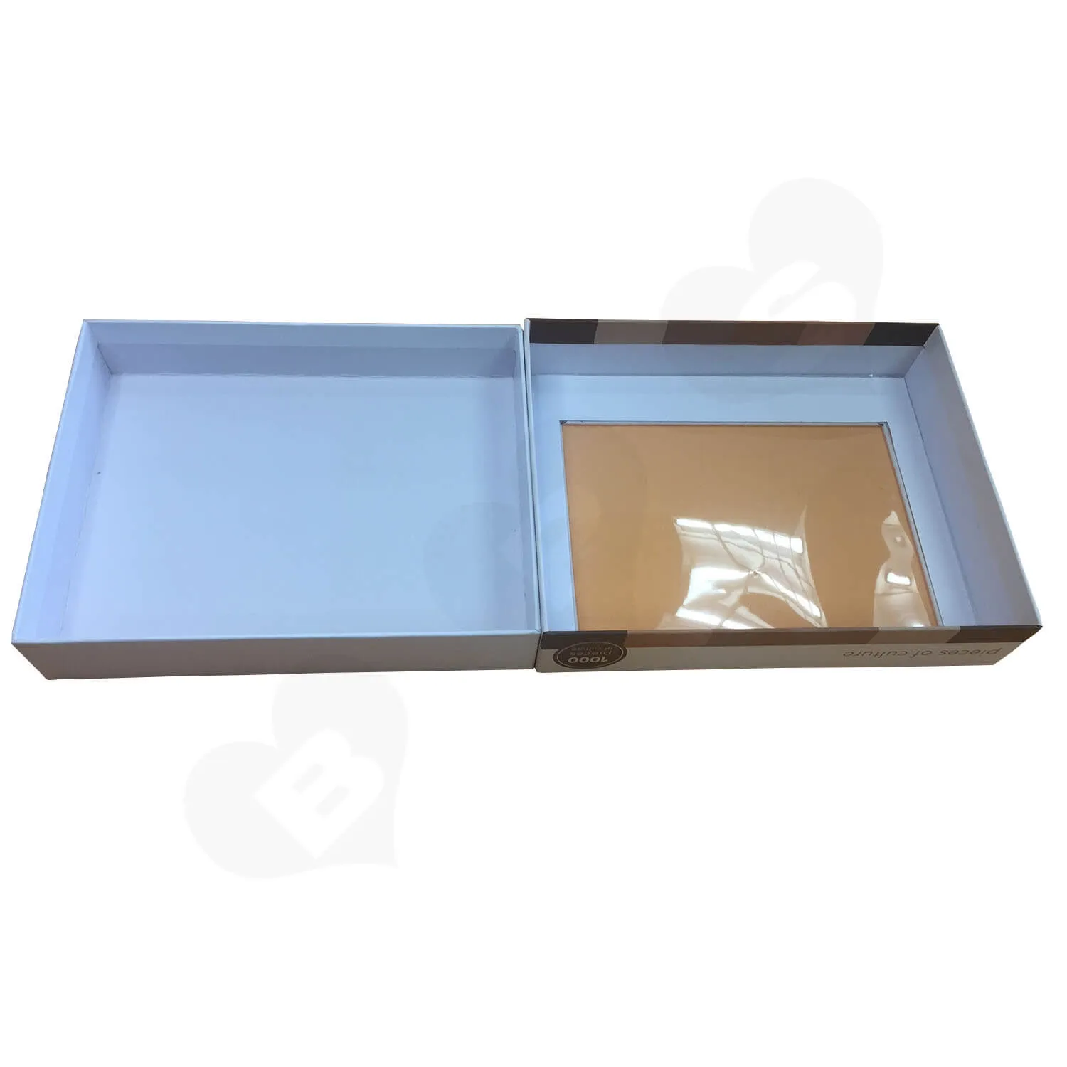 Custom Printed Lift off Lid Puzzle Boxes With PVC Window