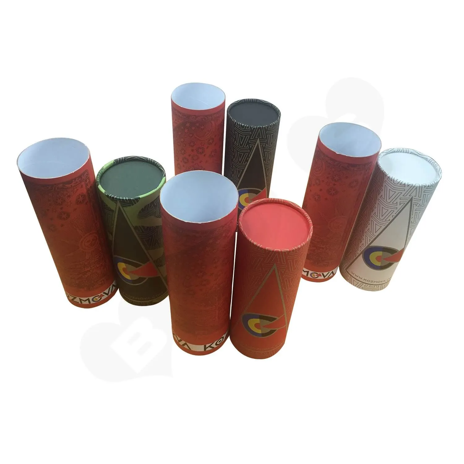 Custom Printing Cardboard Telescopic Tubes For Wine Side View 5