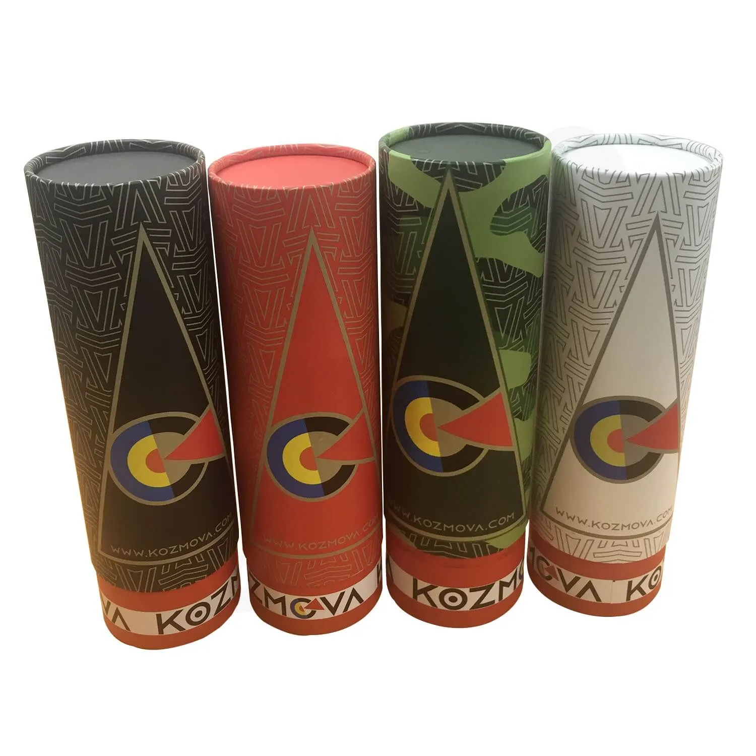 Custom Printing Cardboard Telescopic Tubes For Wine Side View Side 1