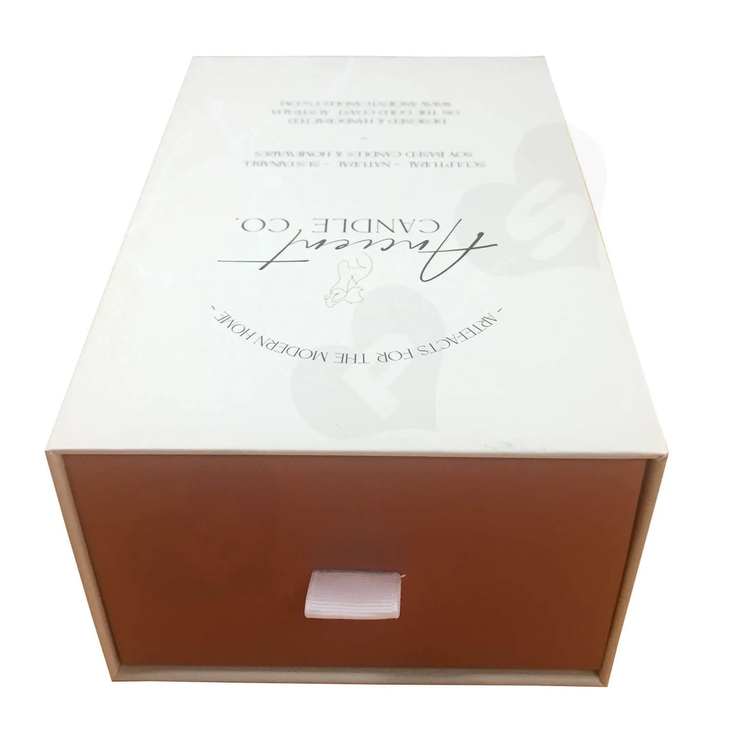 Custom Rigid Slide Drawer Box For Sculptural Candles