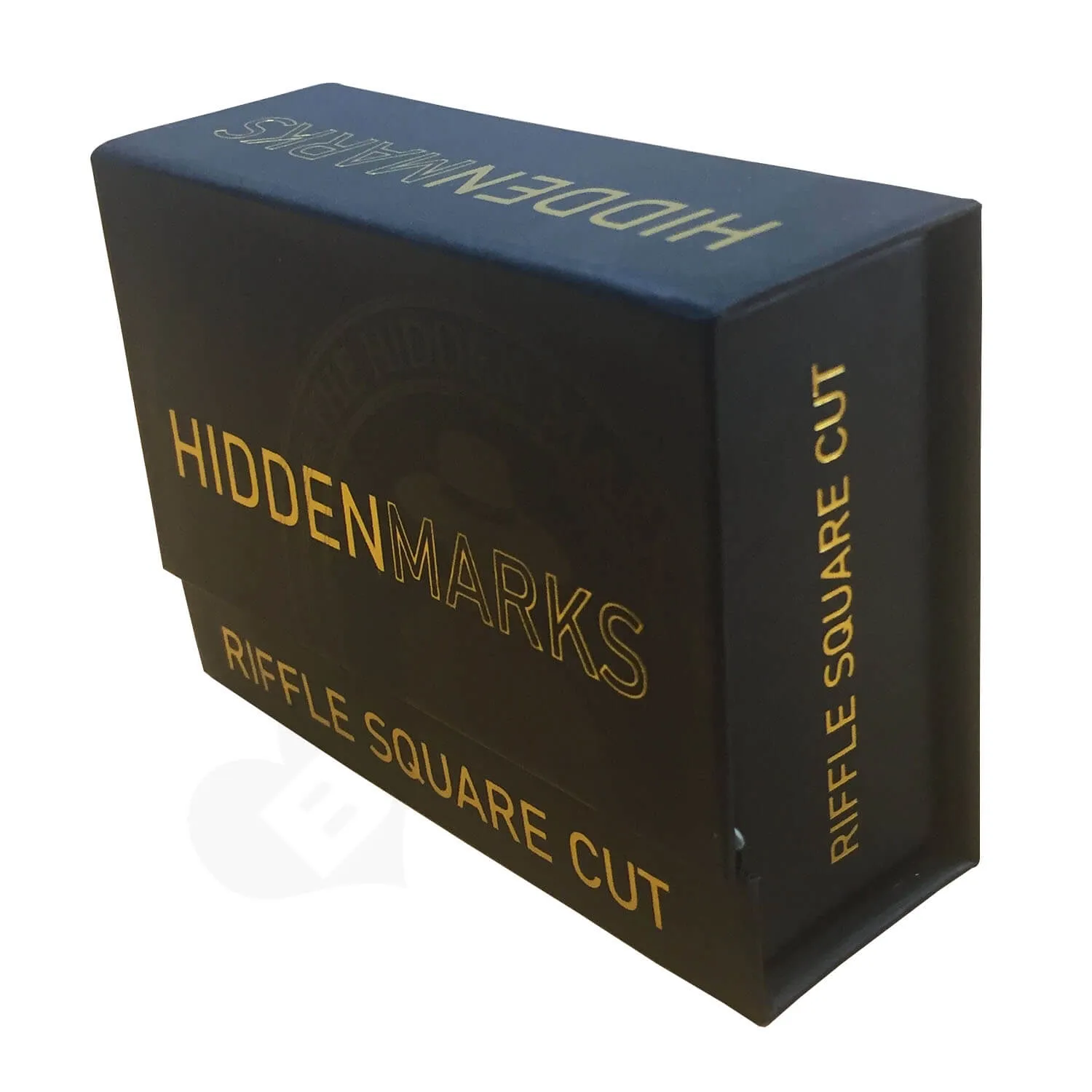 Hinged Magnetic Closure Lid Box with v shaped cut interior Side View 2