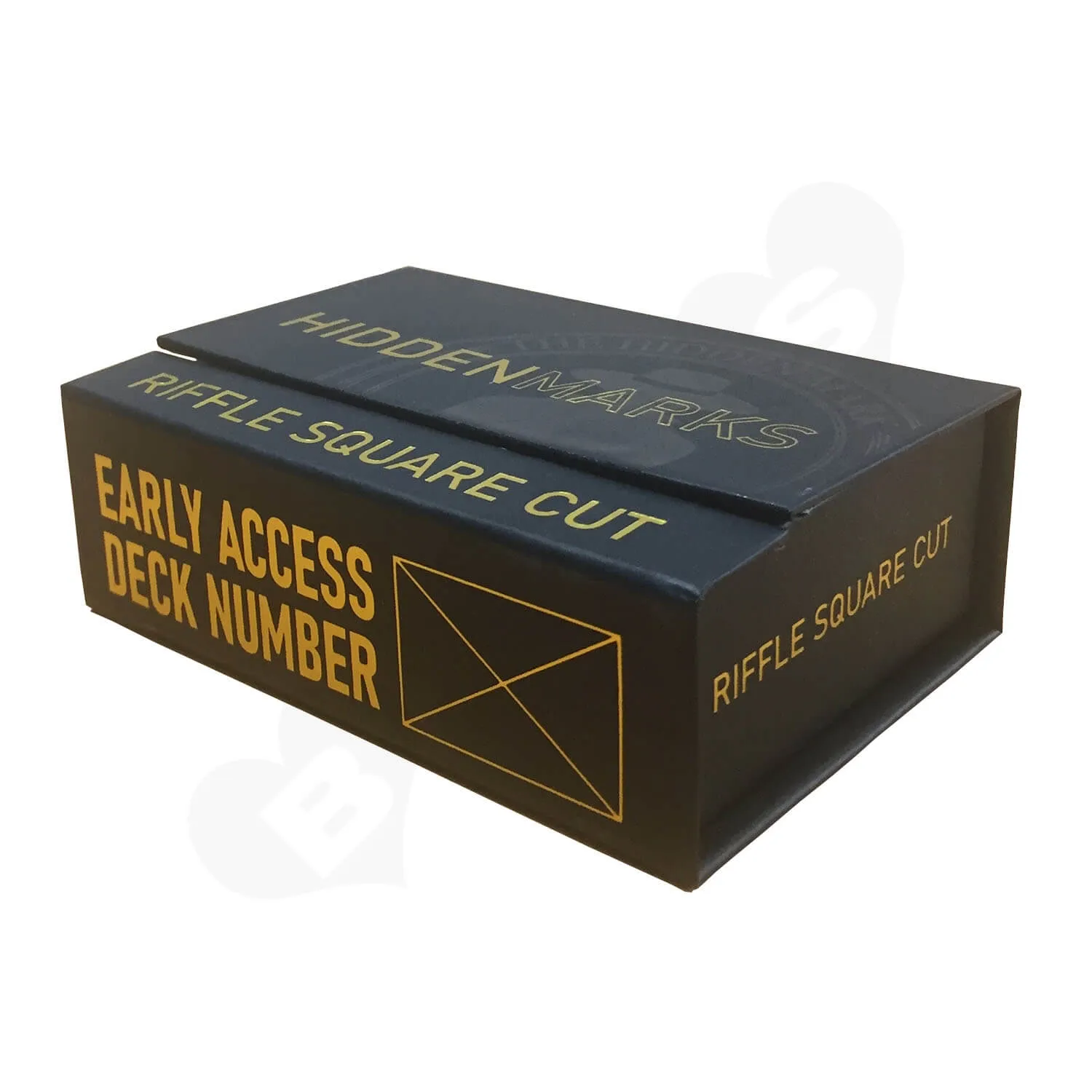 Hinged Magnetic Closure Lid Box with v shaped cut interior Side View 3