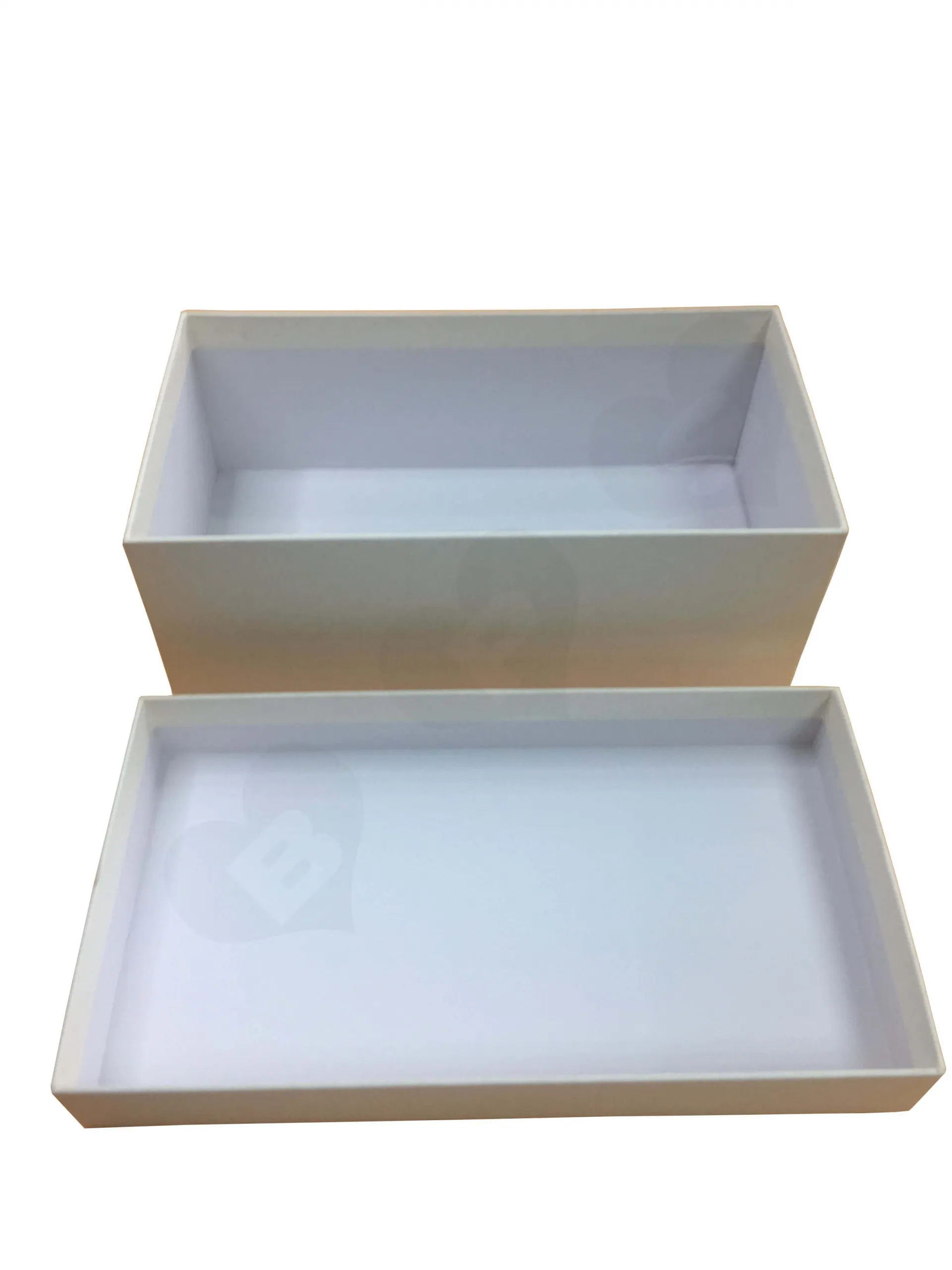 Specialty Paper Gold Foil Logo Stamped Shoe box Side View 2