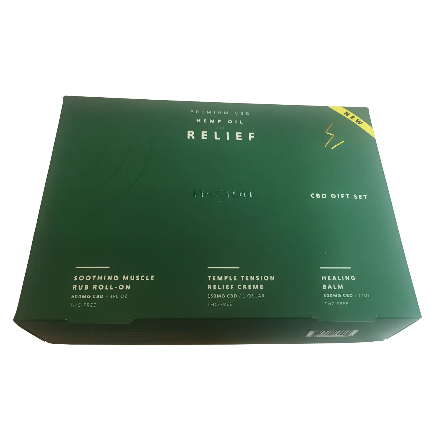Custom Lift Off Lid Cardboard Box With Insert For CBD Gift Set Side View 3