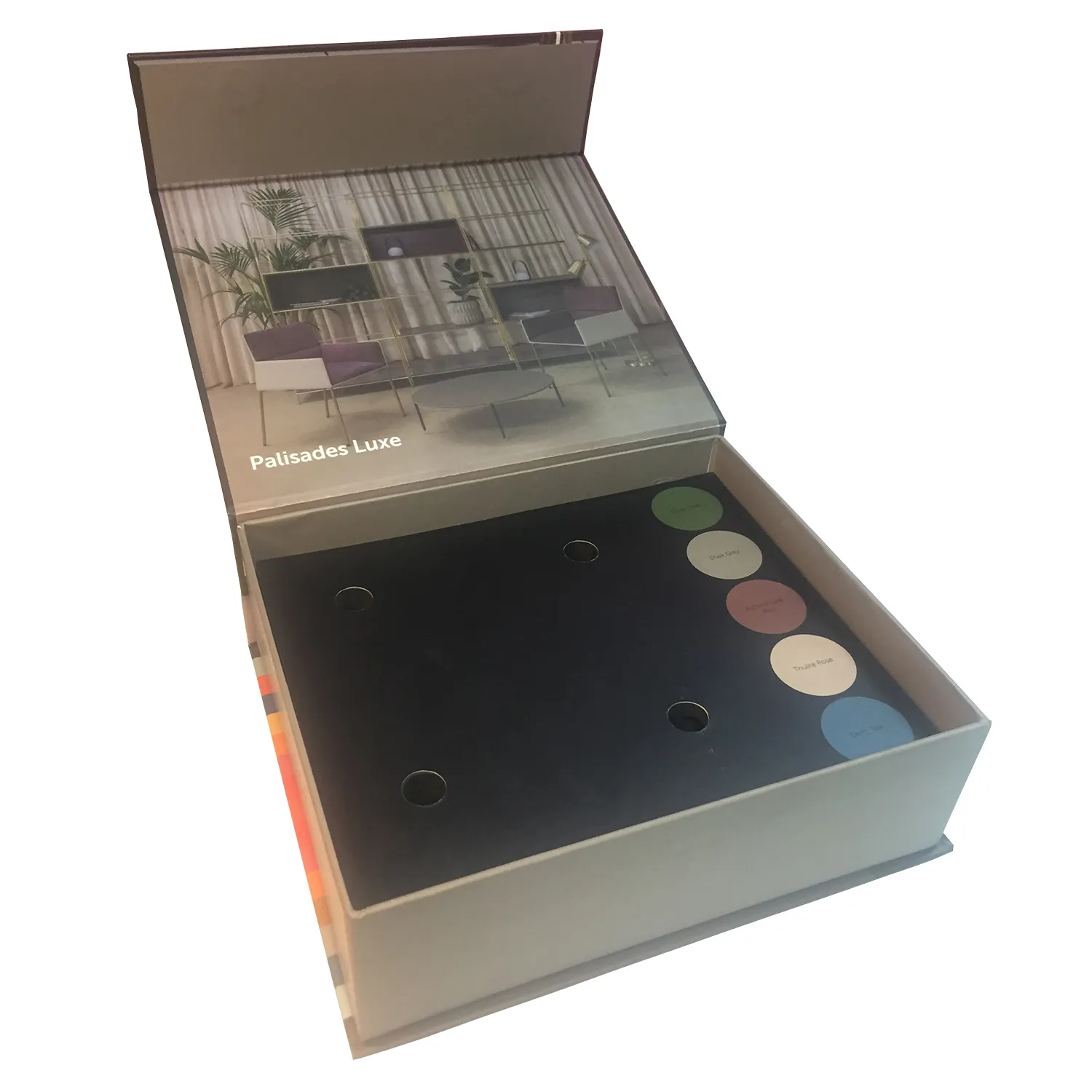 Custom Printed Magnetic Closure Box WIth EVA Insert Side View 2