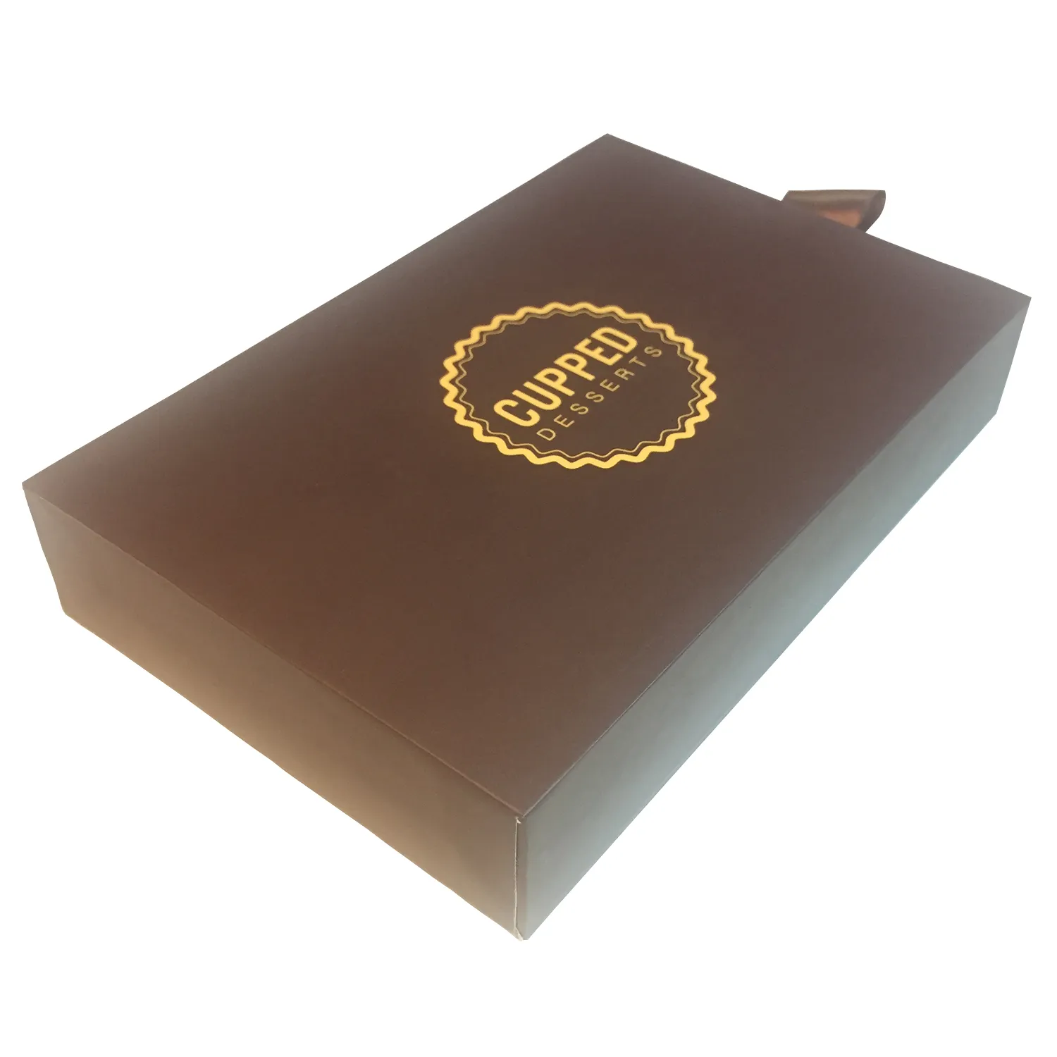 Custom Rigid Drawer Box For Deserts Side View 2