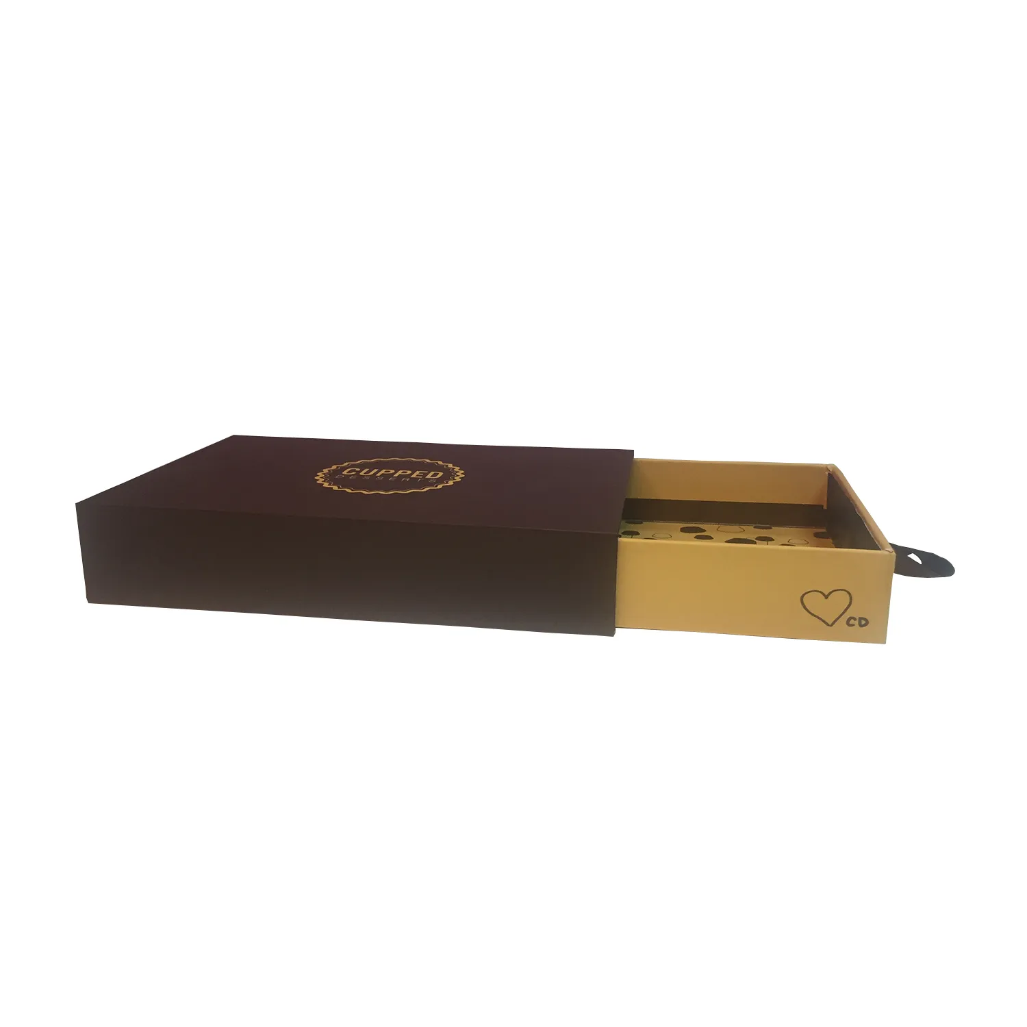 Custom Rigid Drawer Box For Deserts Side View 4