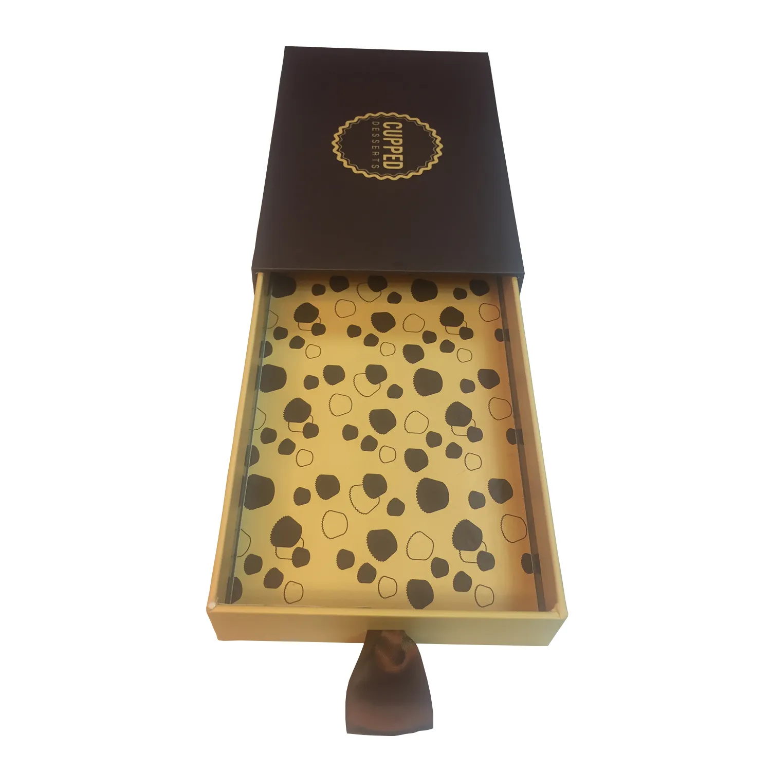 Custom Rigid Drawer Box For Deserts Side View 5