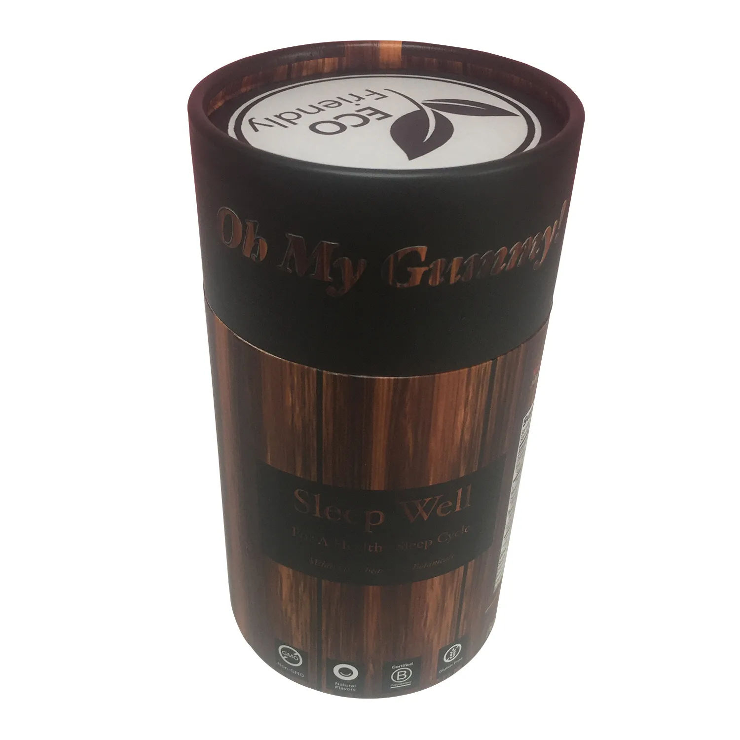 Recyclable And Innovative Packaging Tube For Gummy Vitamins Side View 1